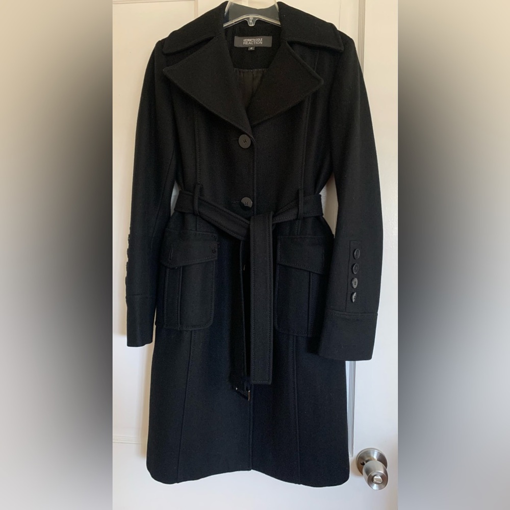 Kenneth Cole REACTION wool blend trench coat
